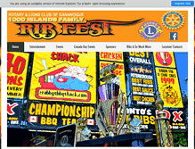 Tablet Screenshot of ganribfest.com